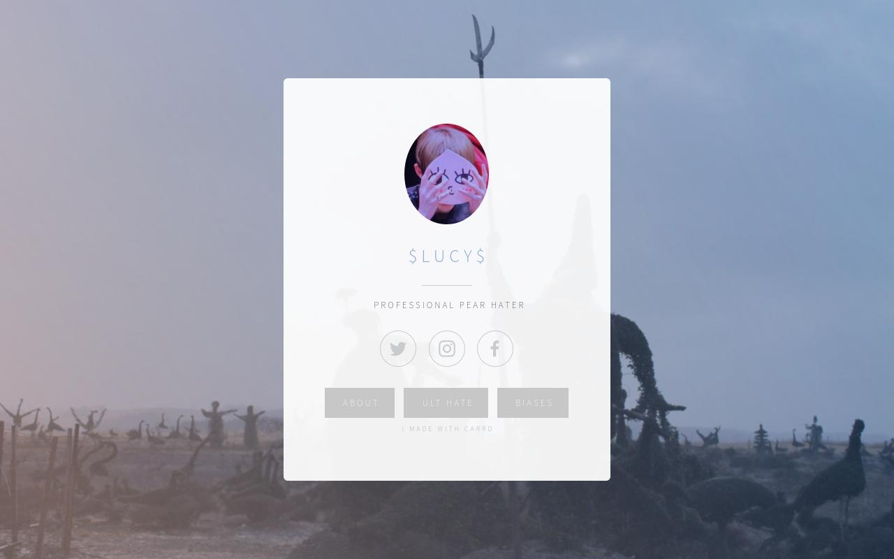 Carrd profile picture for @lucy